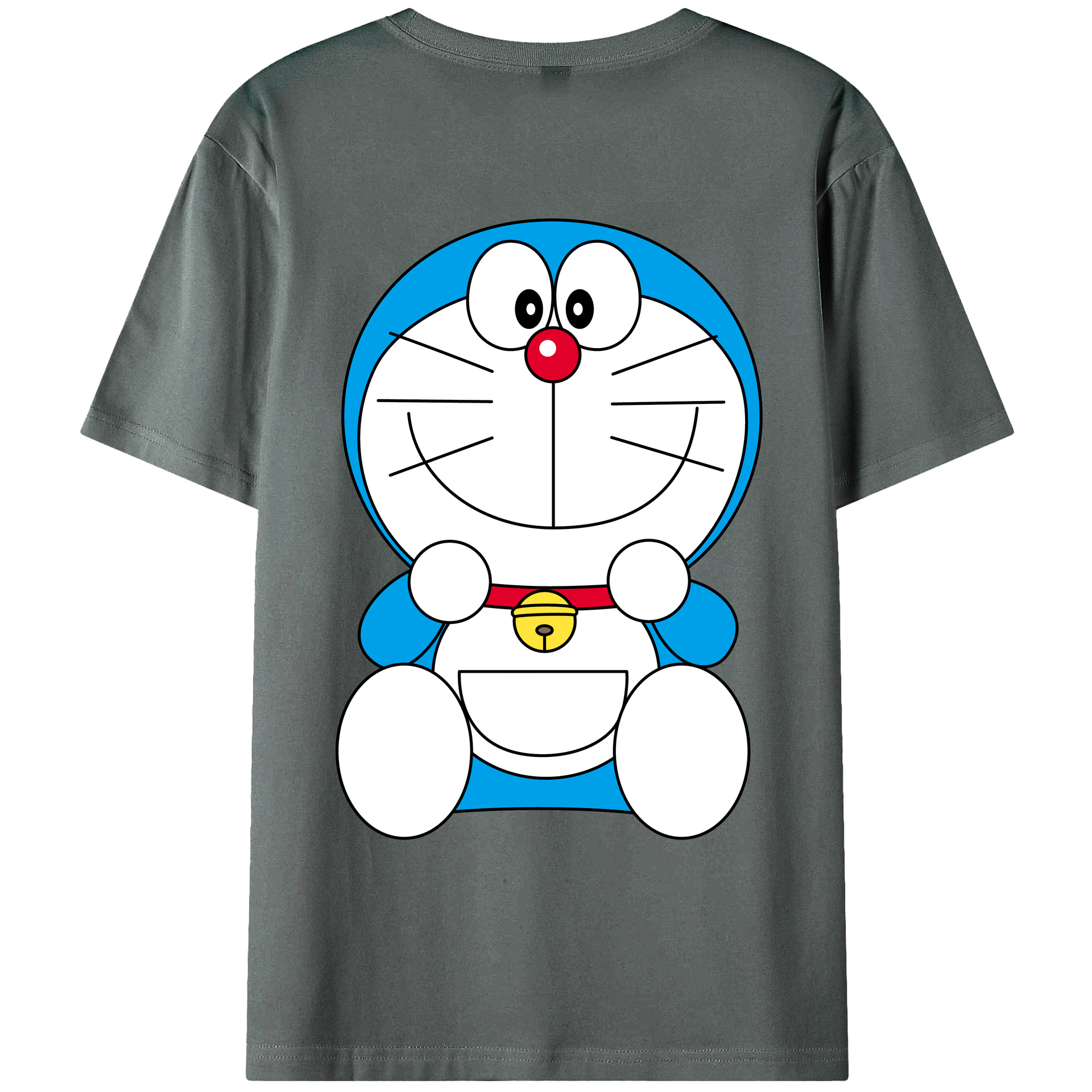 （画像用） ドラえもん Doraemon 綿100％ メンズ半袖Tシャツ（バックプリント） 通気性